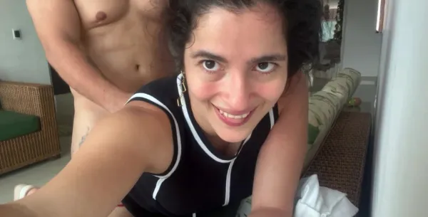 Hot Plump-assed Religious Latina MILF Lets Her Neighbour Deepthroat & Sodomize Her In the Name Of God